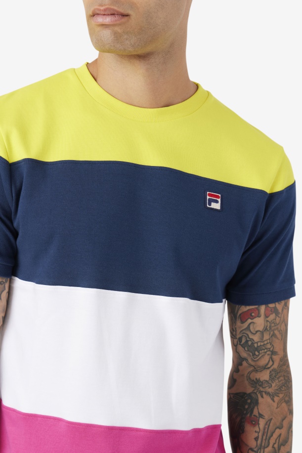 Fila Navy/λευκό/κίτρινο σερβίς πλήρωμα