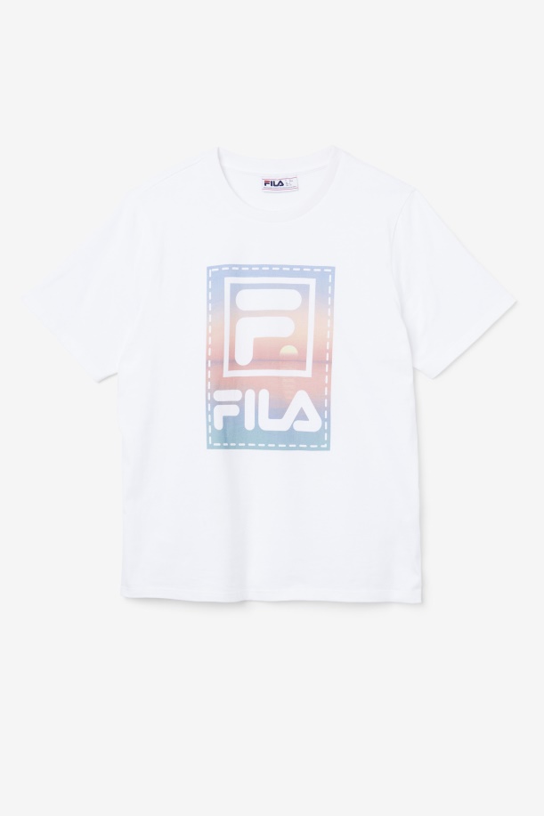 λευκό μπλουζάκι Fila Spieten
