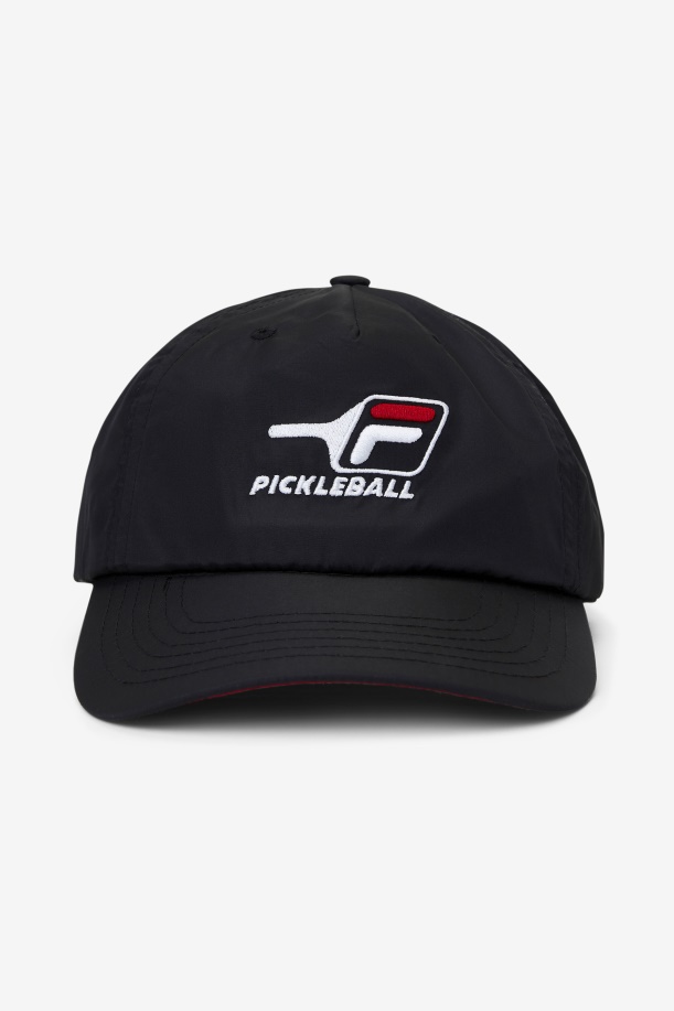 καπέλο Pickleball μαύρο/κόκκινο Fila