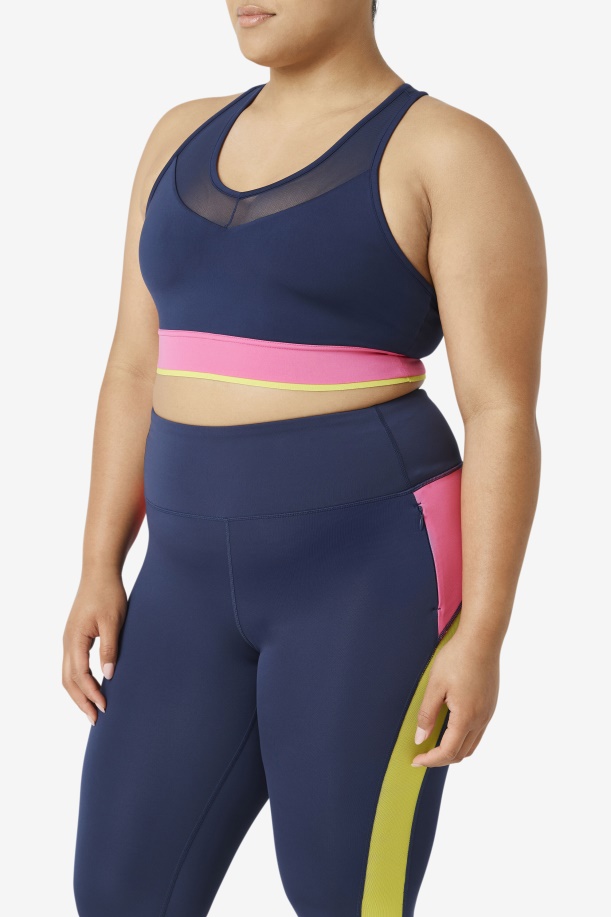 μπλούζα σουτιέν Fila Navy Uplift Racerback