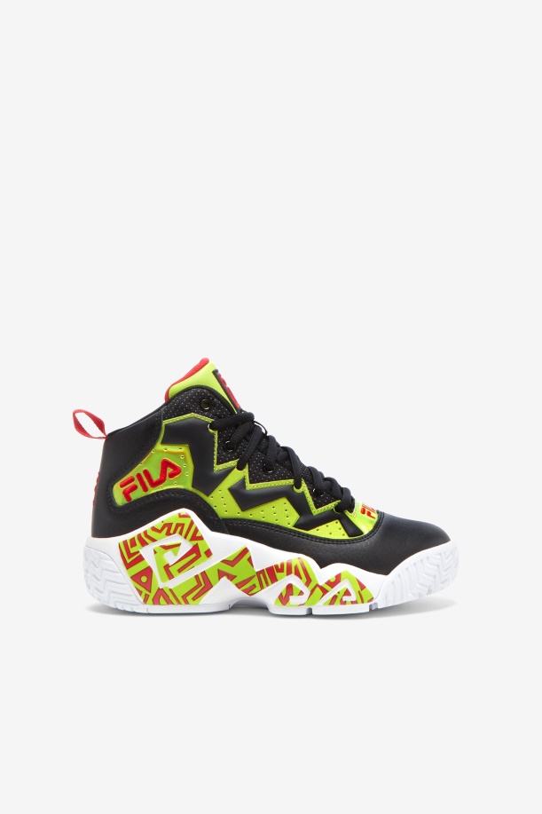 Fila Big Kids' Mb νυχτερινό περπάτημα κόκκινο/λάιμ γροθιά/μαύρο