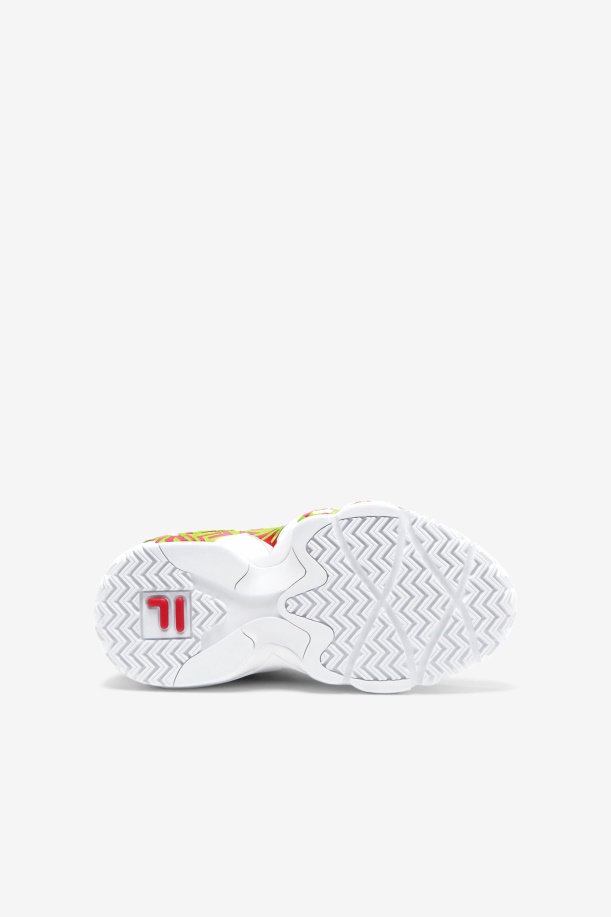 Fila Big Kids\' Mb νυχτερινό περπάτημα κόκκινο/λάιμ γροθιά/μαύρο