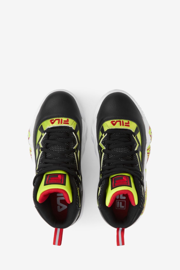 Fila Big Kids\' Mb νυχτερινό περπάτημα κόκκινο/λάιμ γροθιά/μαύρο