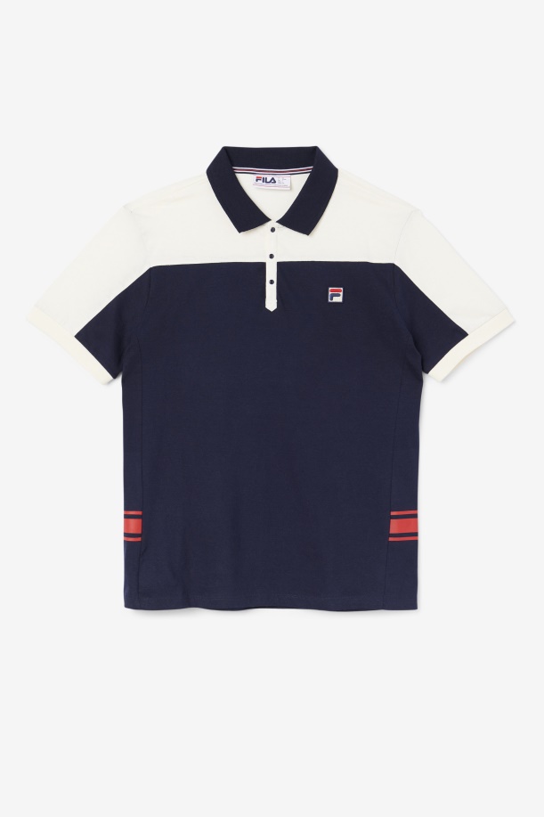 Fila Mivvi Polo Navy/gardenia/red