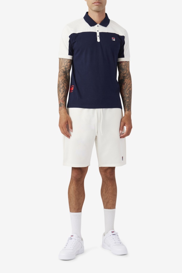 Fila Mivvi Polo Navy/gardenia/red