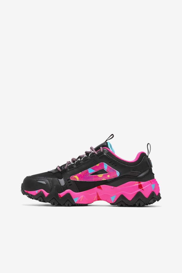 Fila γυναικείο Oakmont Tr μαύρο/ροζ Glo/bluefish