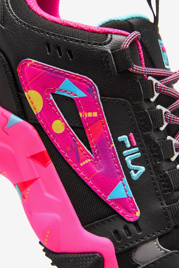 Fila γυναικείο Oakmont Tr μαύρο/ροζ Glo/bluefish