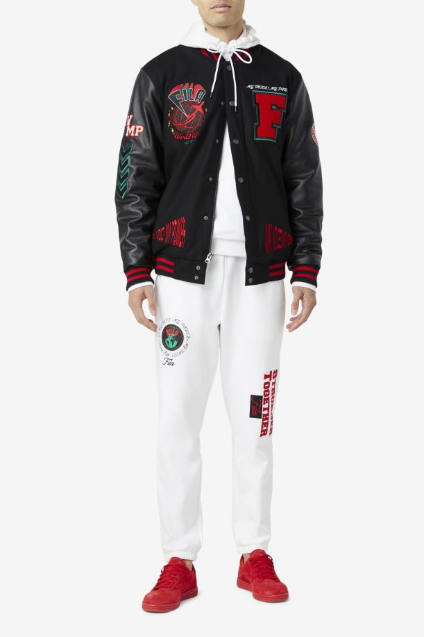 Fila Raddix Varsity σακάκι μαύρο/κόκκινο/πράσινο