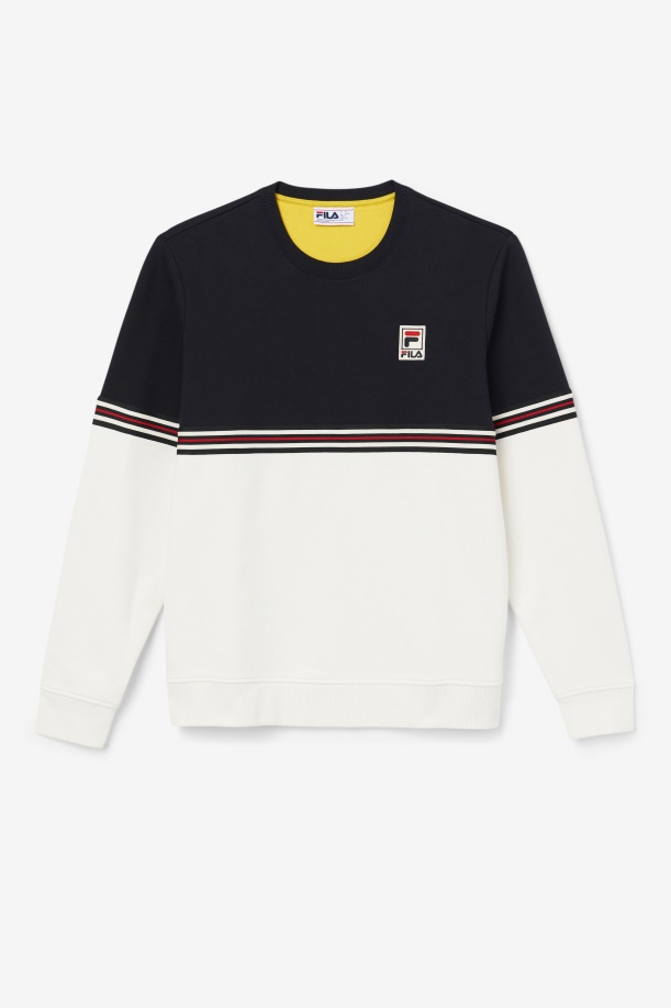 Asha Crew Fila Black/gardenia/κίτρινο