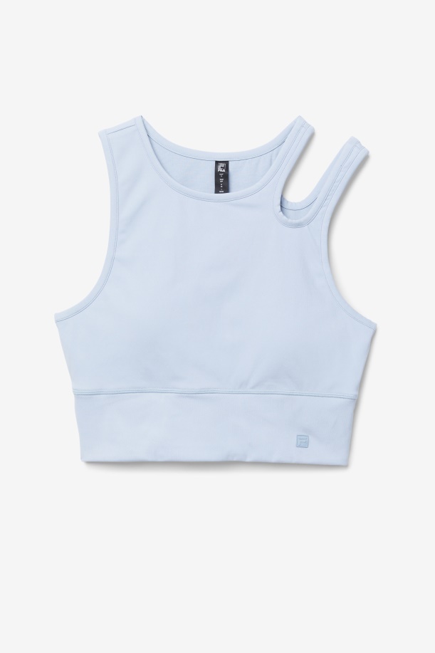 μπλε ομίχλη ανύψωσης φέτα Crop σουτιέν Top Fila