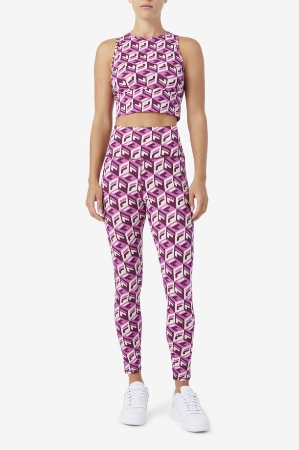 Rouge/potpourri/grape Wine Karteras 7/8 Tight Fila