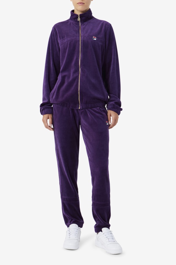 Fila Ravid βελουτέ παντελόνι Blackberry Cordial