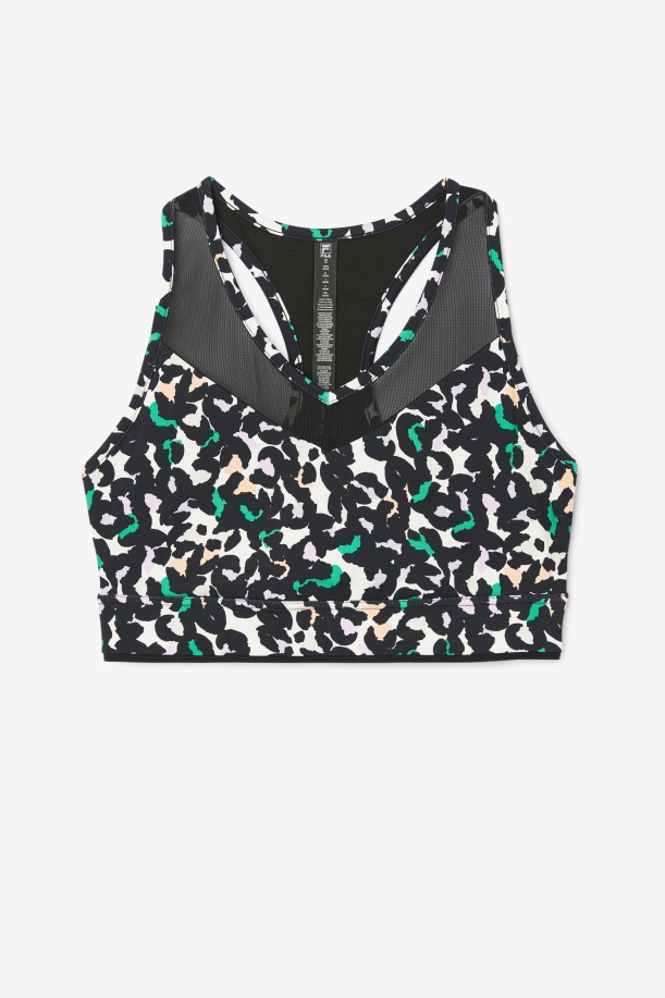 σουτιέν Uplift Racerback Top μαύρο Animal Print Fila