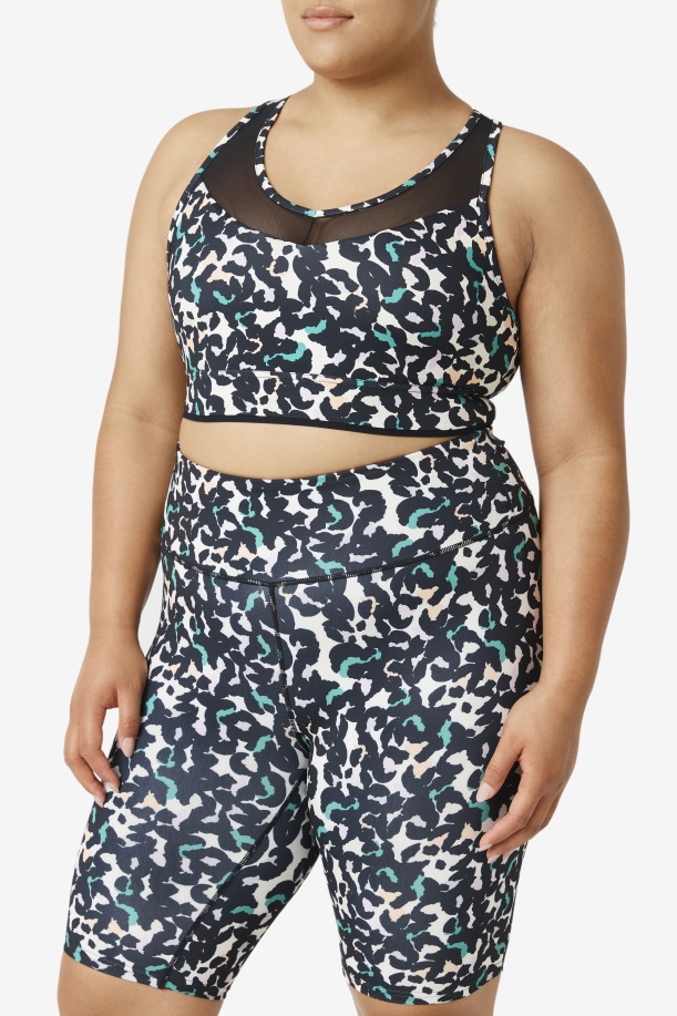 σουτιέν Uplift Racerback Top μαύρο Animal Print Fila