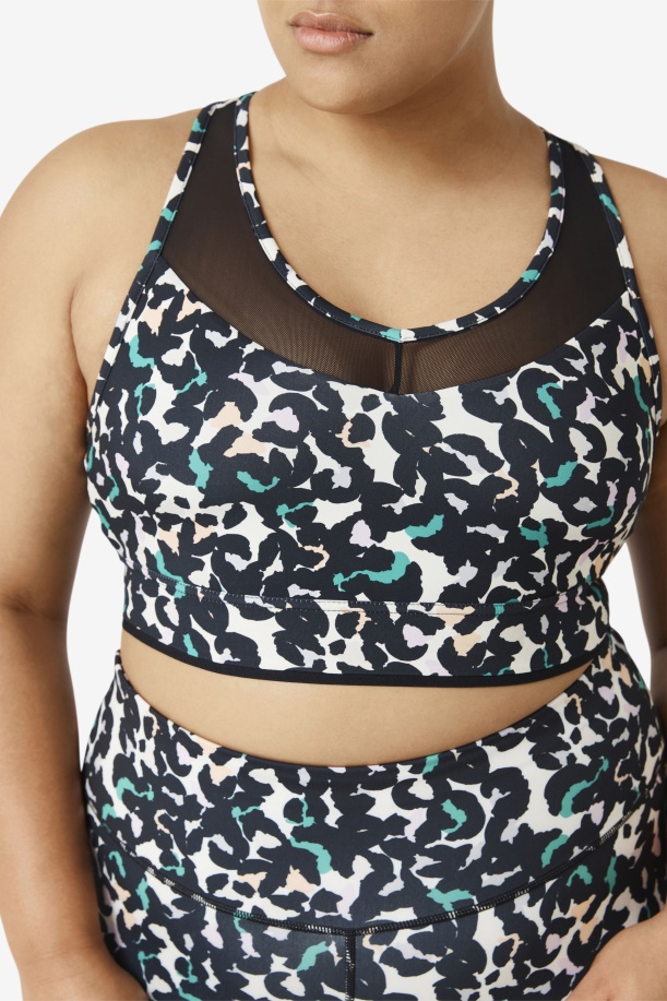 σουτιέν Uplift Racerback Top μαύρο Animal Print Fila