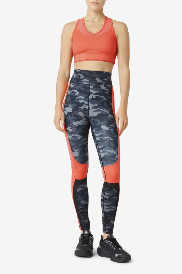 ζεστό κοραλί Uplift Racerback σουτιέν Top Fila