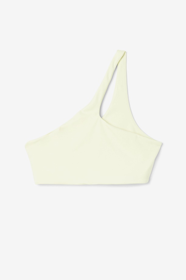 Fila Kady ασύμμετρο σουτιέν τοπ τρυφερό κίτρινο