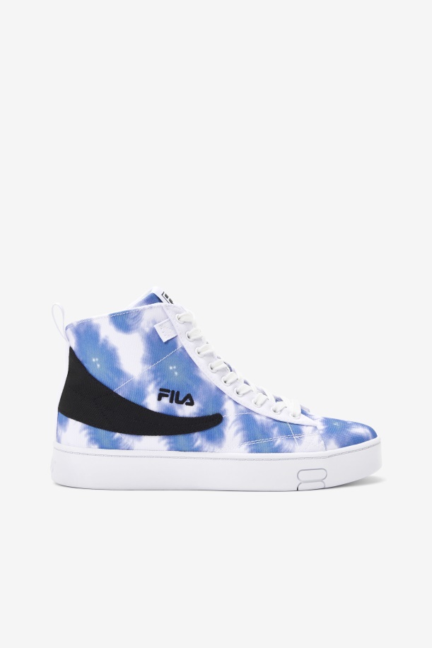 γυναικεία βαφή γραβάτα Gennaio Fila λευκό/φωτεινό Cobalt/storm Blue