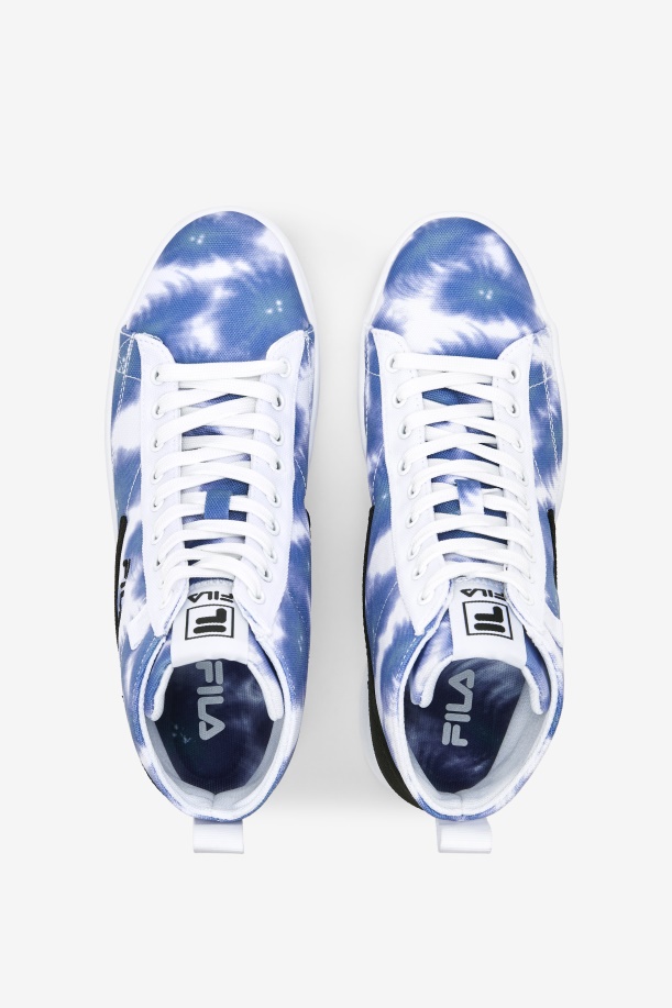 γυναικεία βαφή γραβάτα Gennaio Fila λευκό/φωτεινό Cobalt/storm Blue