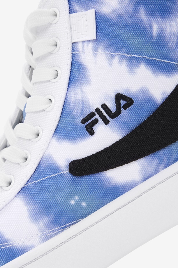 γυναικεία βαφή γραβάτα Gennaio Fila λευκό/φωτεινό Cobalt/storm Blue