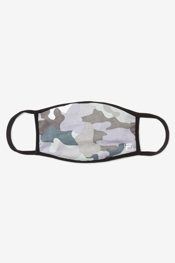 γκρι μάσκα προσώπου καμουφλάζ γκρι Camo Fila