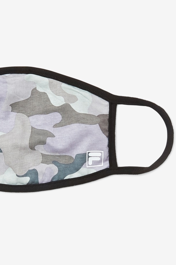 γκρι μάσκα προσώπου καμουφλάζ γκρι Camo Fila