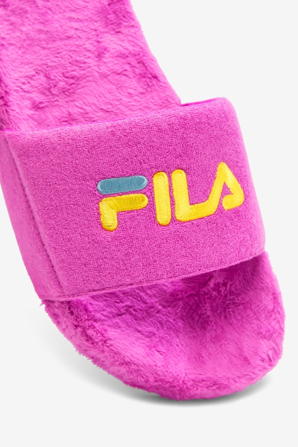 Terry Drifter Slide Fila μωβ/κίτρινο/petit Four