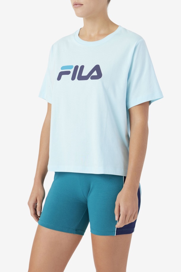 Thea Tee Fila παγωμένο Aqua/navy/biscay Bay
