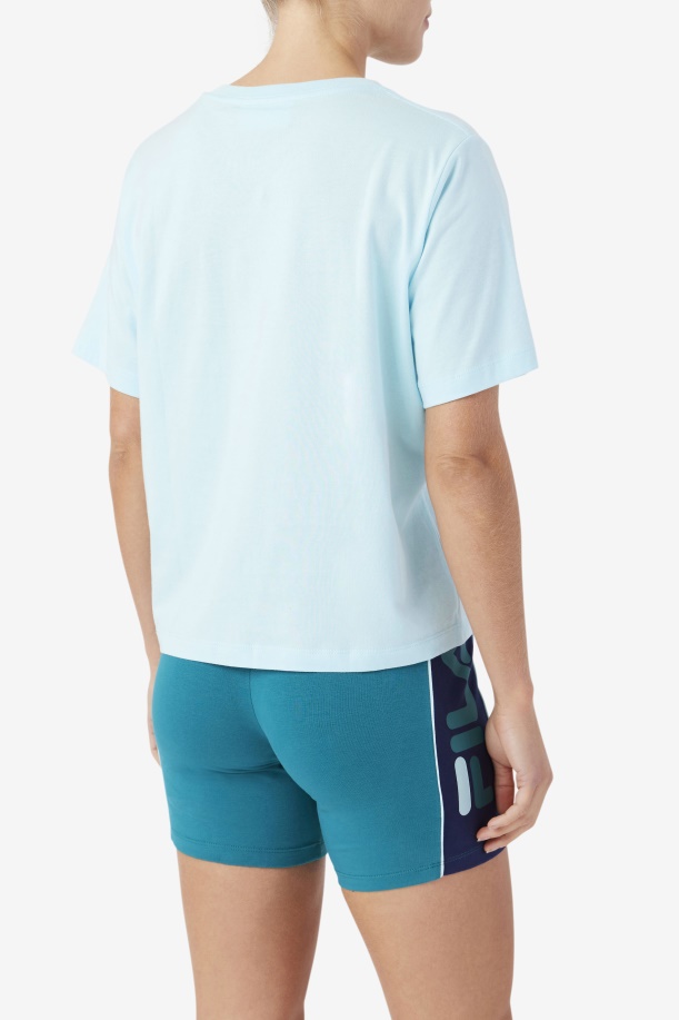 Thea Tee Fila παγωμένο Aqua/navy/biscay Bay