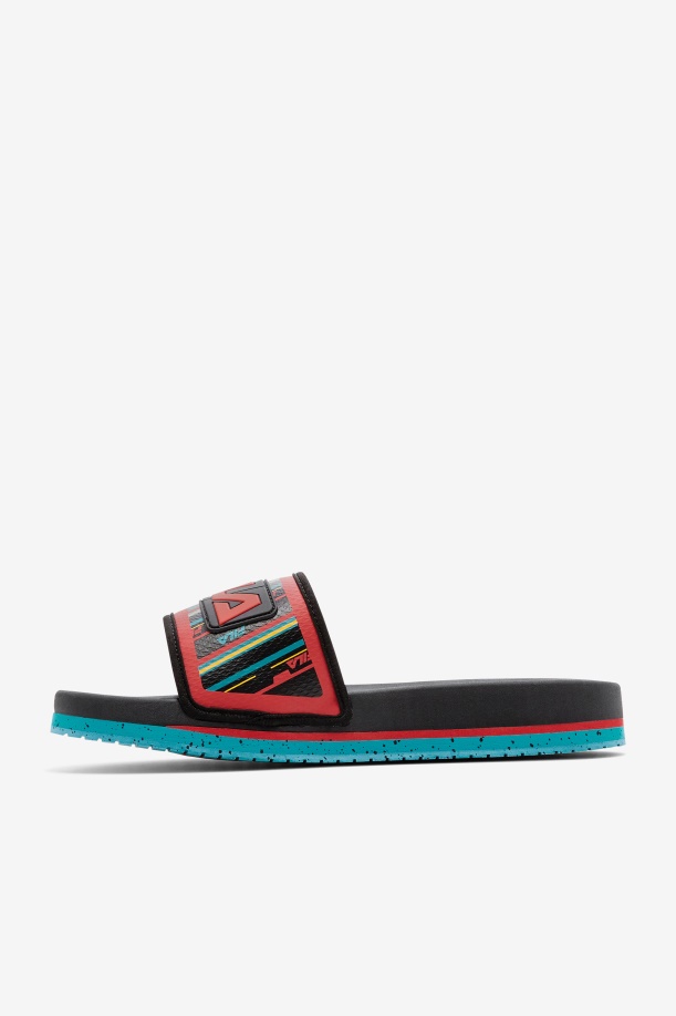 Fila Black/capri Breeze/κόκκινη ανδρική σεληνιακή τσουλήθρα