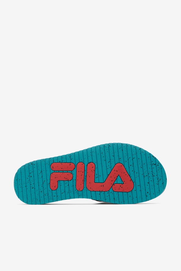 Fila Black/capri Breeze/κόκκινη ανδρική σεληνιακή τσουλήθρα