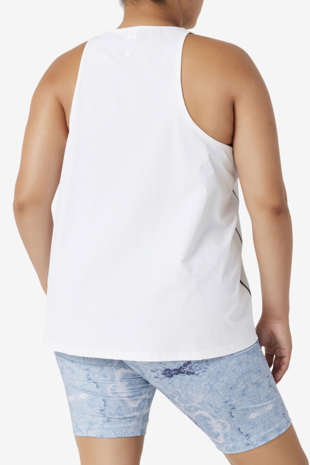 λευκό/άσπρο ρείκι/μαύρο Fila Fi-lux Loose Top Tank
