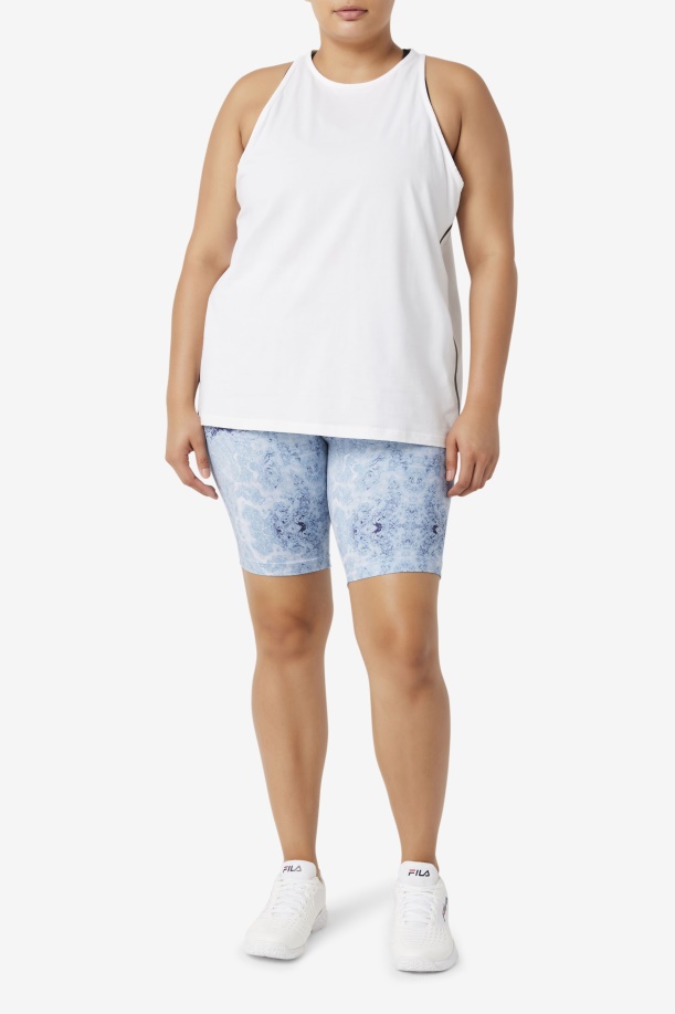 λευκό/άσπρο ρείκι/μαύρο Fila Fi-lux Loose Top Tank