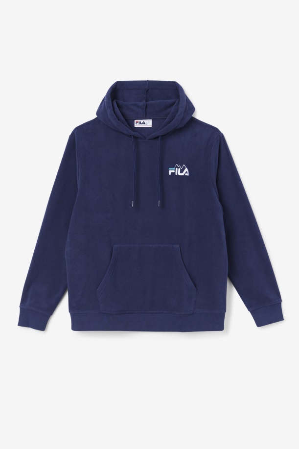 Dinn Hoodie Navy/white/deep Lake Fila