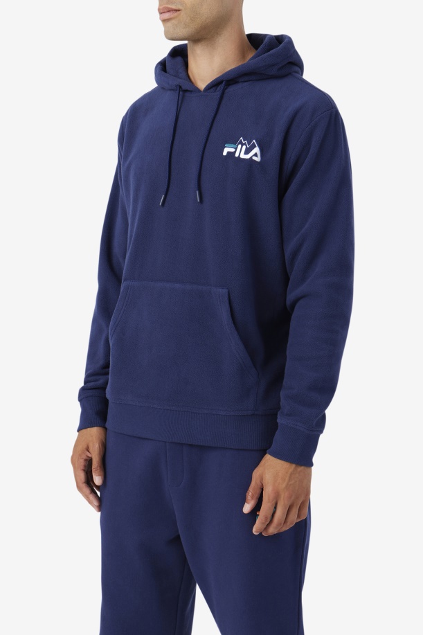 Dinn Hoodie Navy/white/deep Lake Fila