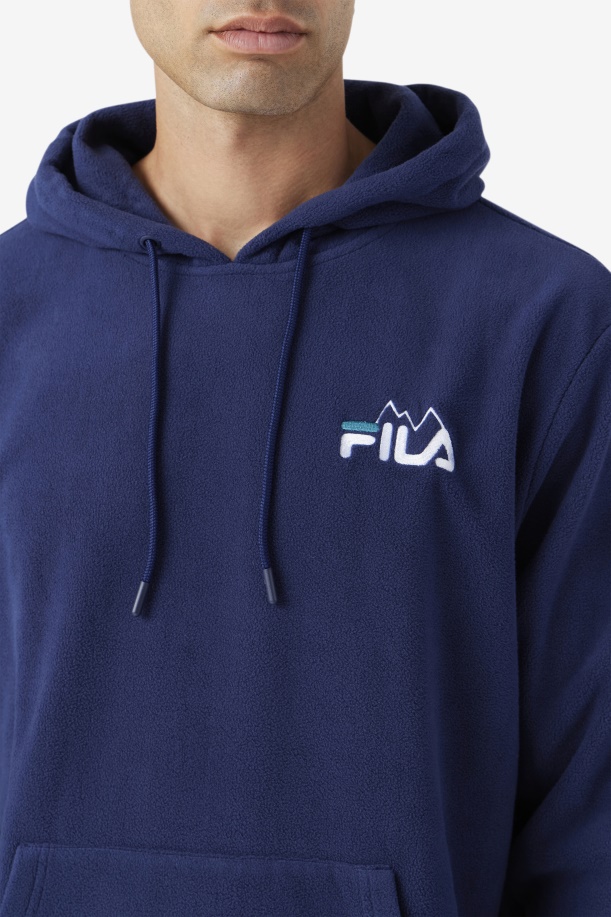 Dinn Hoodie Navy/white/deep Lake Fila