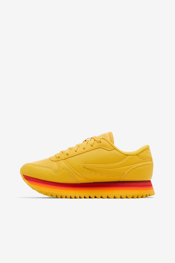 λωρίδα γυναικείας τροχιάς Fila Lemon/rhubarb
