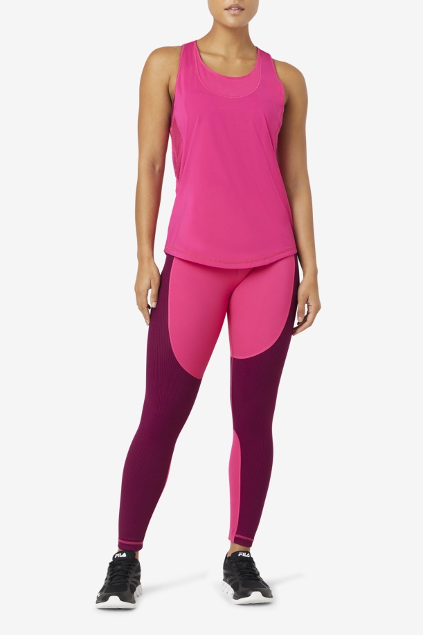 Fila Brtpink Uplift ανάγλυφη φανέλα Racerback