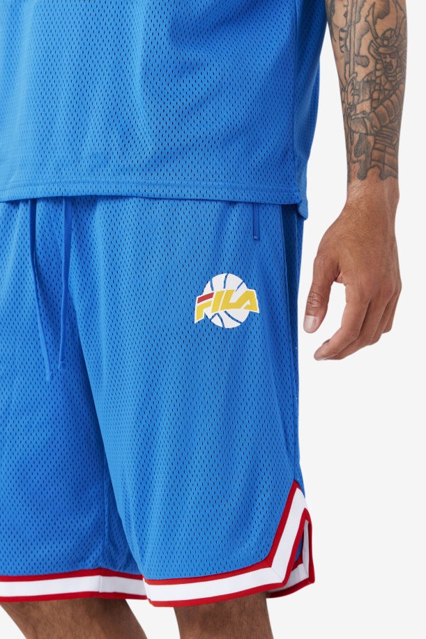 Ovi Basketball κοντό μπλε/λευκό/κόκκινο/χρυσό Fila