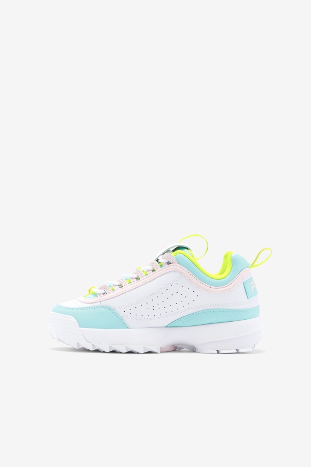 Fila μικρών παιδιών Disruptor 2 Premium λευκό/κίτρινο/μπλε