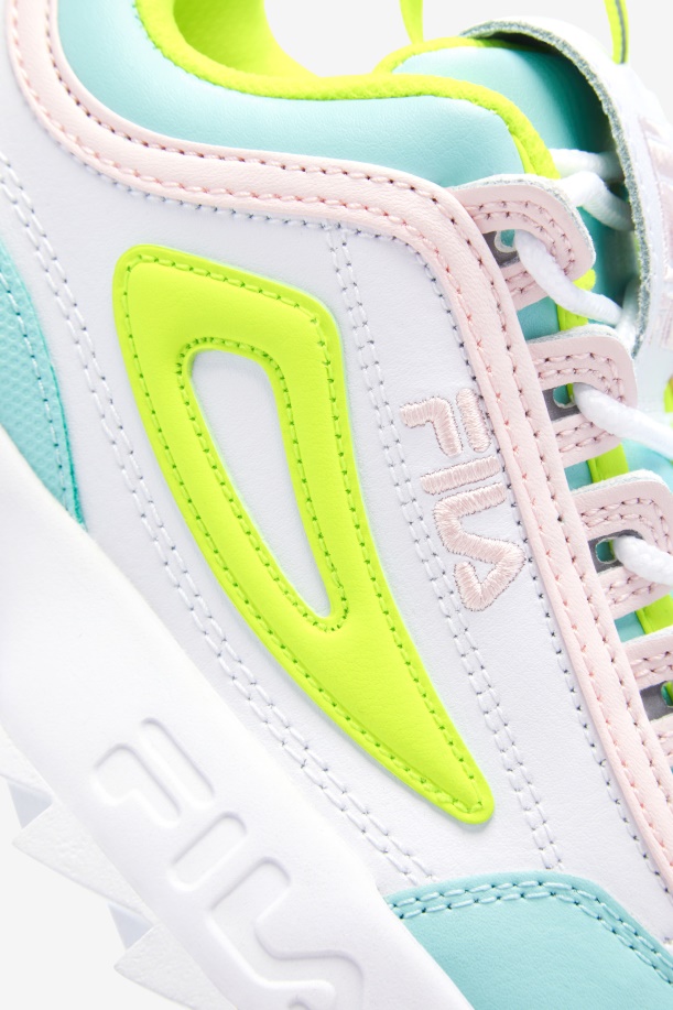 Fila μικρών παιδιών Disruptor 2 Premium λευκό/κίτρινο/μπλε