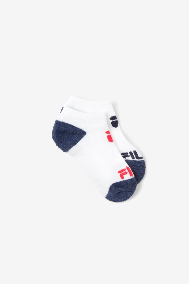 Fila παιδική κάλτσα χωρίς εμφάνιση 10 συσκευασιών λευκή πολυ