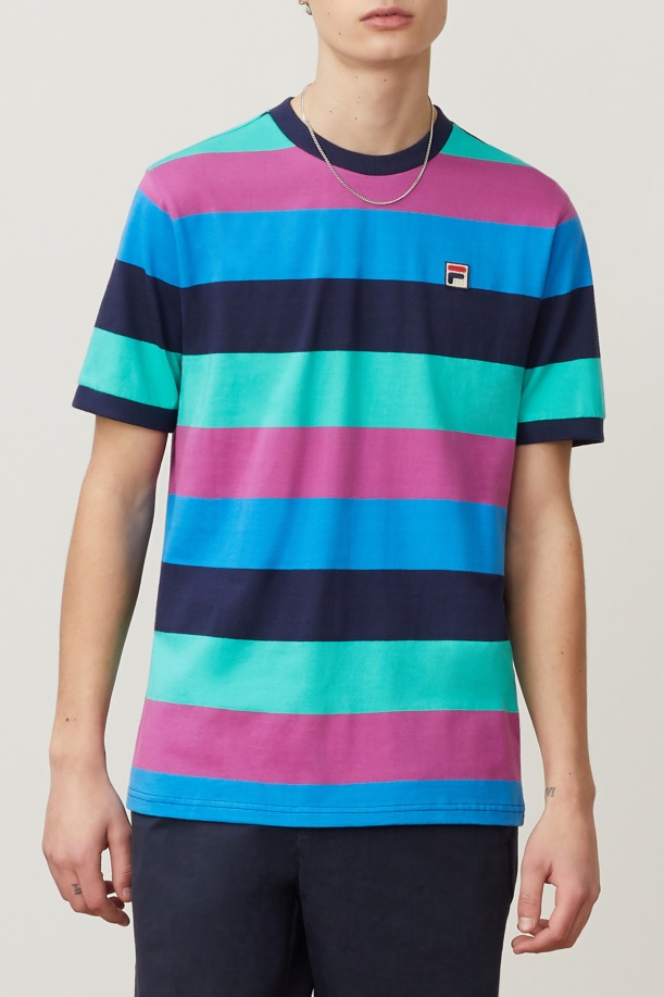 Jabez Tee Navy/parasailing/freesia Fila