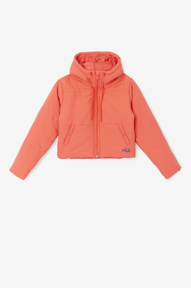 μπουφάν καγιέν/τουρσί από παντζάρι Fila Eden Puffer