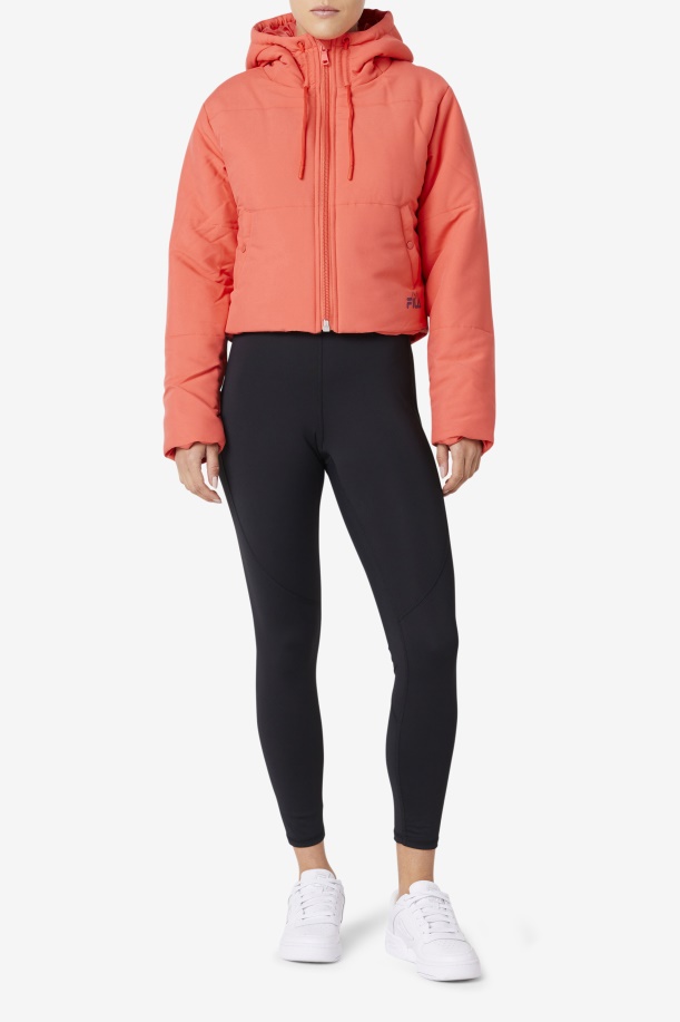μπουφάν καγιέν/τουρσί από παντζάρι Fila Eden Puffer