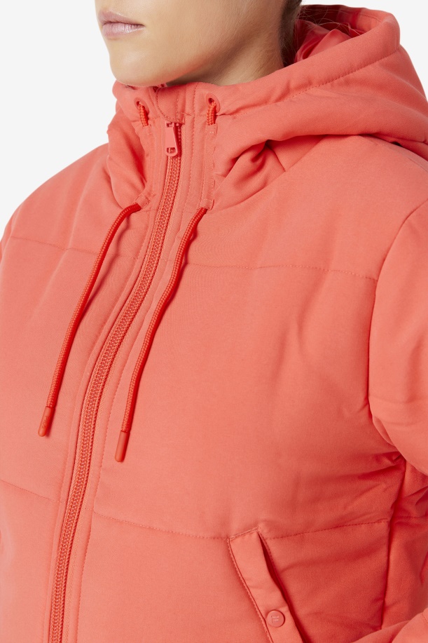 μπουφάν καγιέν/τουρσί από παντζάρι Fila Eden Puffer