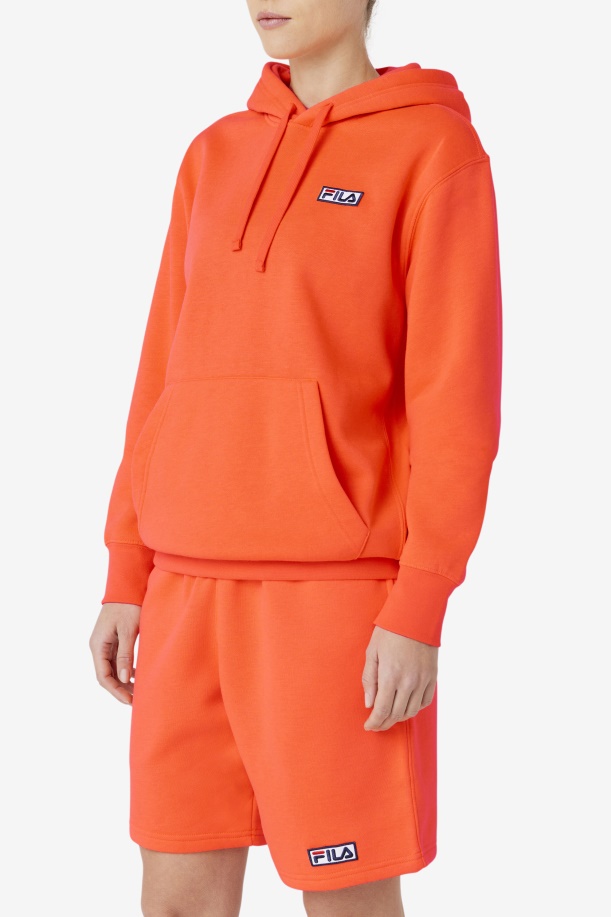φλογερό κοραλί Fila Algot Hoodie