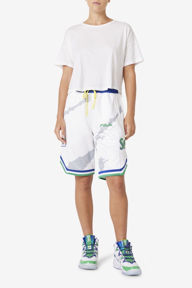 λευκό/μπλε/ζελεδάκι/χρυσό λόφος X Sprite Short Fila