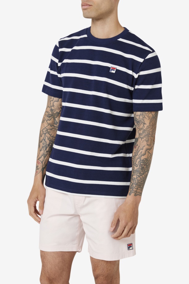 Navy/marshmallow Deny Crew Fila