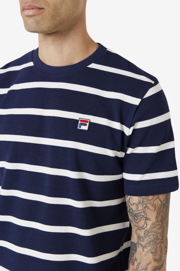 Navy/marshmallow Deny Crew Fila